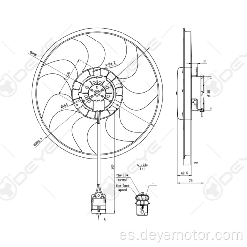 Ventilador de enfriamiento del radiador para Holden Astra Opel